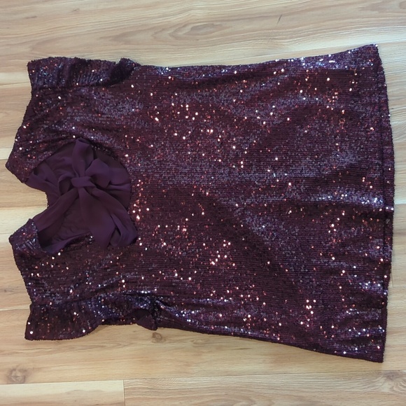 DR2 burgundy blouse Sz S - Picture 2 of 6